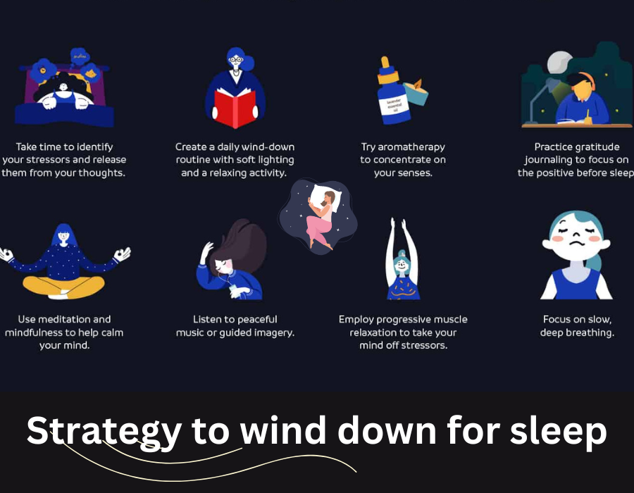 Strategy to wind down for sleep