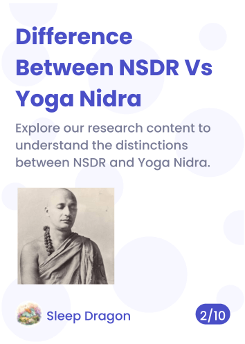Key differences between NSDR vs Yoga Nidra