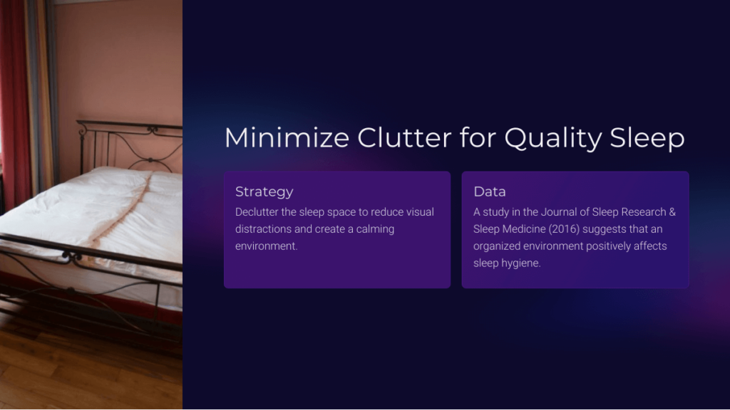 Minimize Clutter for Quality Sleep for SPD