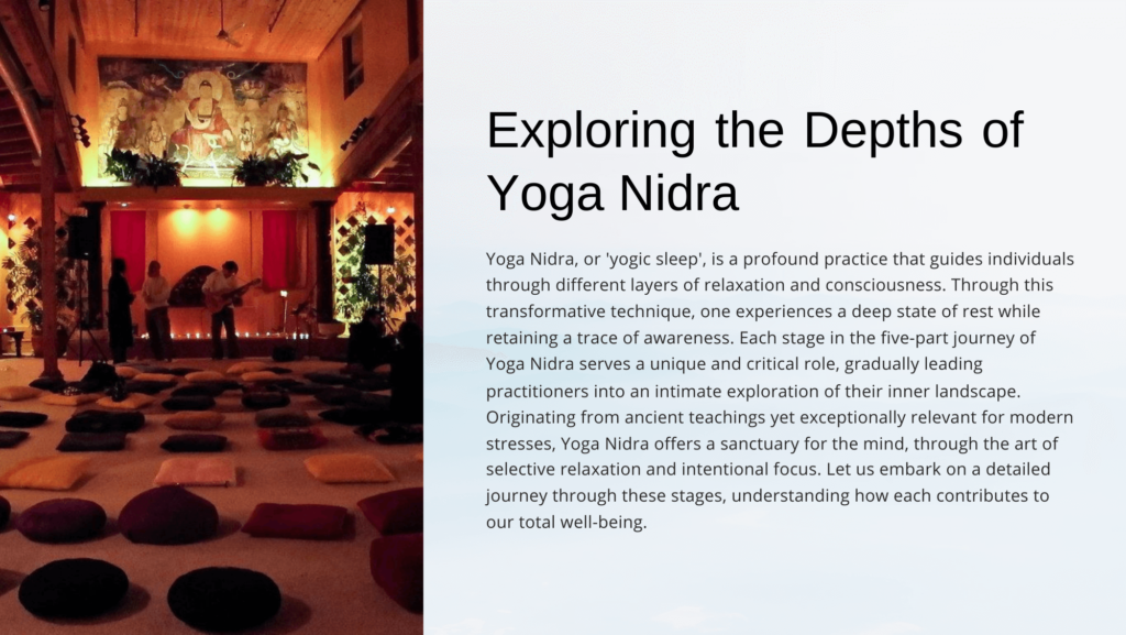 Exploring Depths of Yoga Nidra
